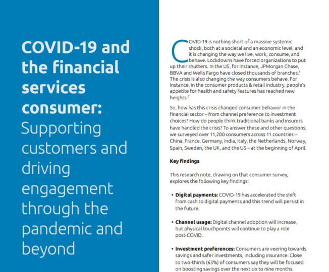 Informe CX - COVID 19 and the financial services consumer