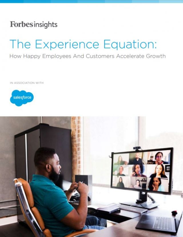The experience equation - Informe CX Forbes Salesforce